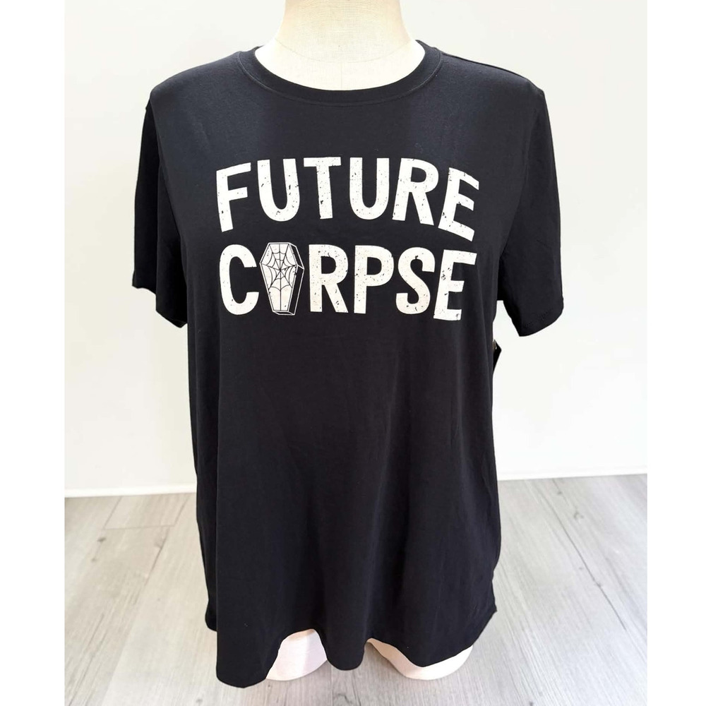 Torrid 2 (2X 18/20) Gothic Graphic Print Heritage Jersey Classic Fit Crew TShirt